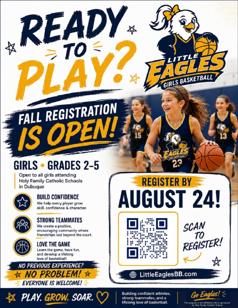 Pack 13 | St. Columbkille (Boys Pack)
August 31st at 6 pm
Presentation Hall, St. Columbkille (1240 Rush Street)
Contact: Michael Pennington at 563.235.3749 or mpennington@cottinghambutler.com